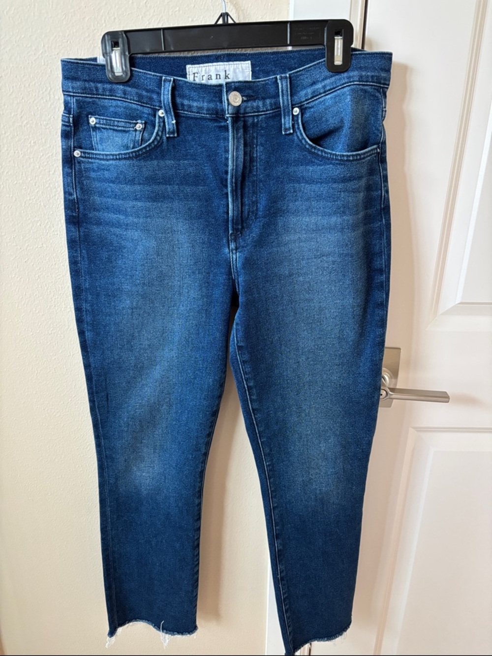 Frank & Eileen Dark Blue Cropped Ankle Jeans